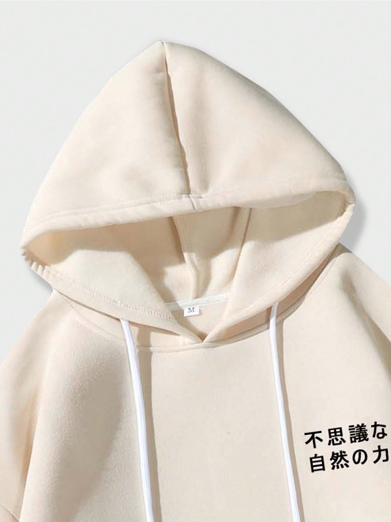 Khaki hoodie with red dragon and ukiyo-e manga panel artwork – Japanese streetwear with traditional design