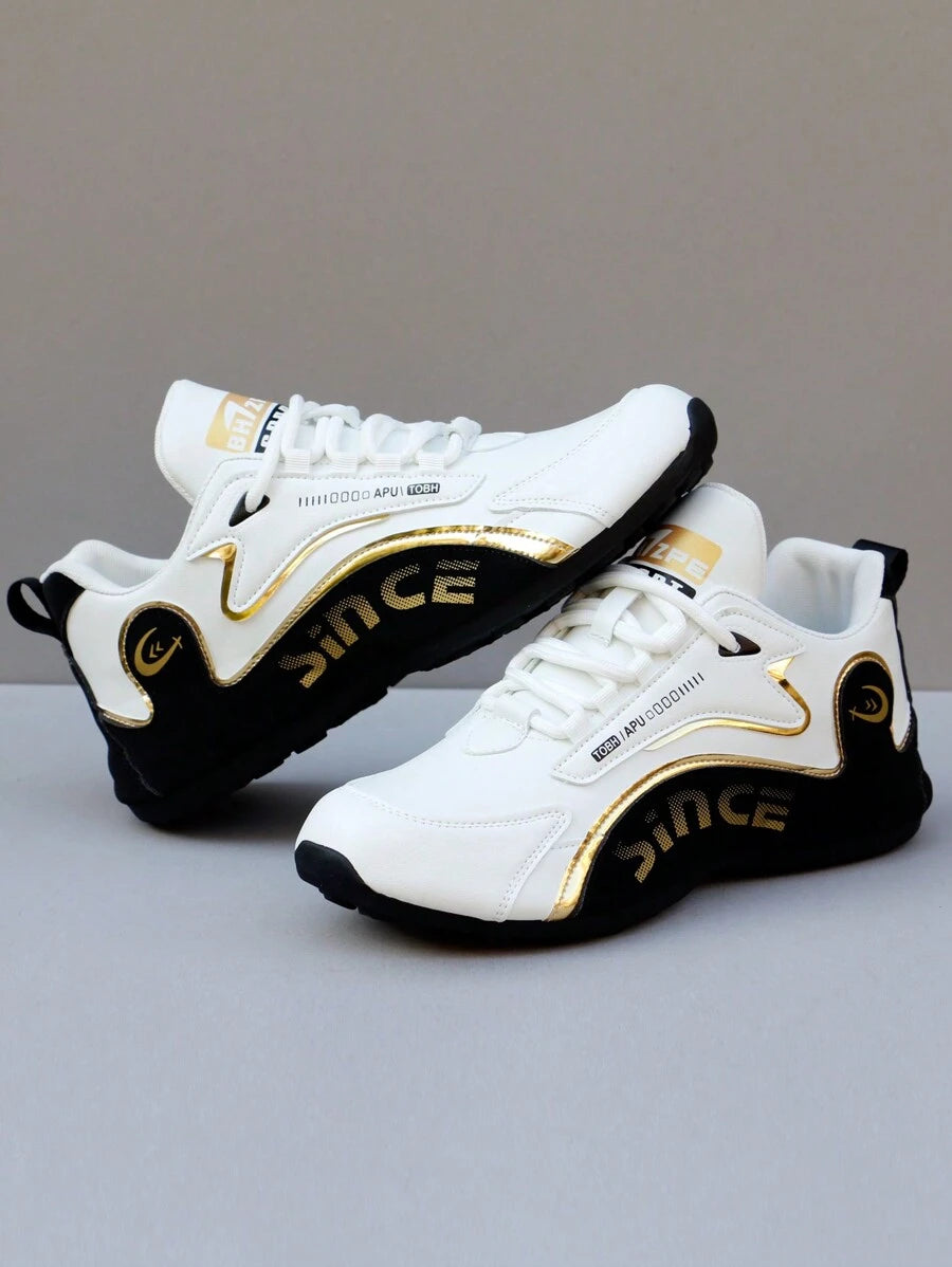 Japanese Streetwear Colorblock Chunky Sneakers – Harajuku Platform Lace-Up Shoes, Sporty Tokyo Street Fashion