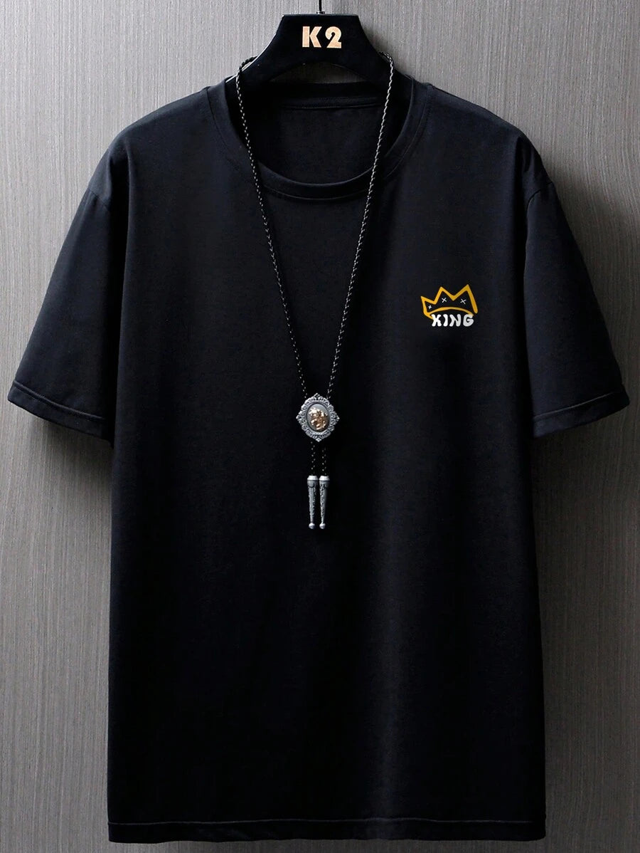 Japanese streetwear hip-hop graphic tee make money not friend oversized t-shirt black