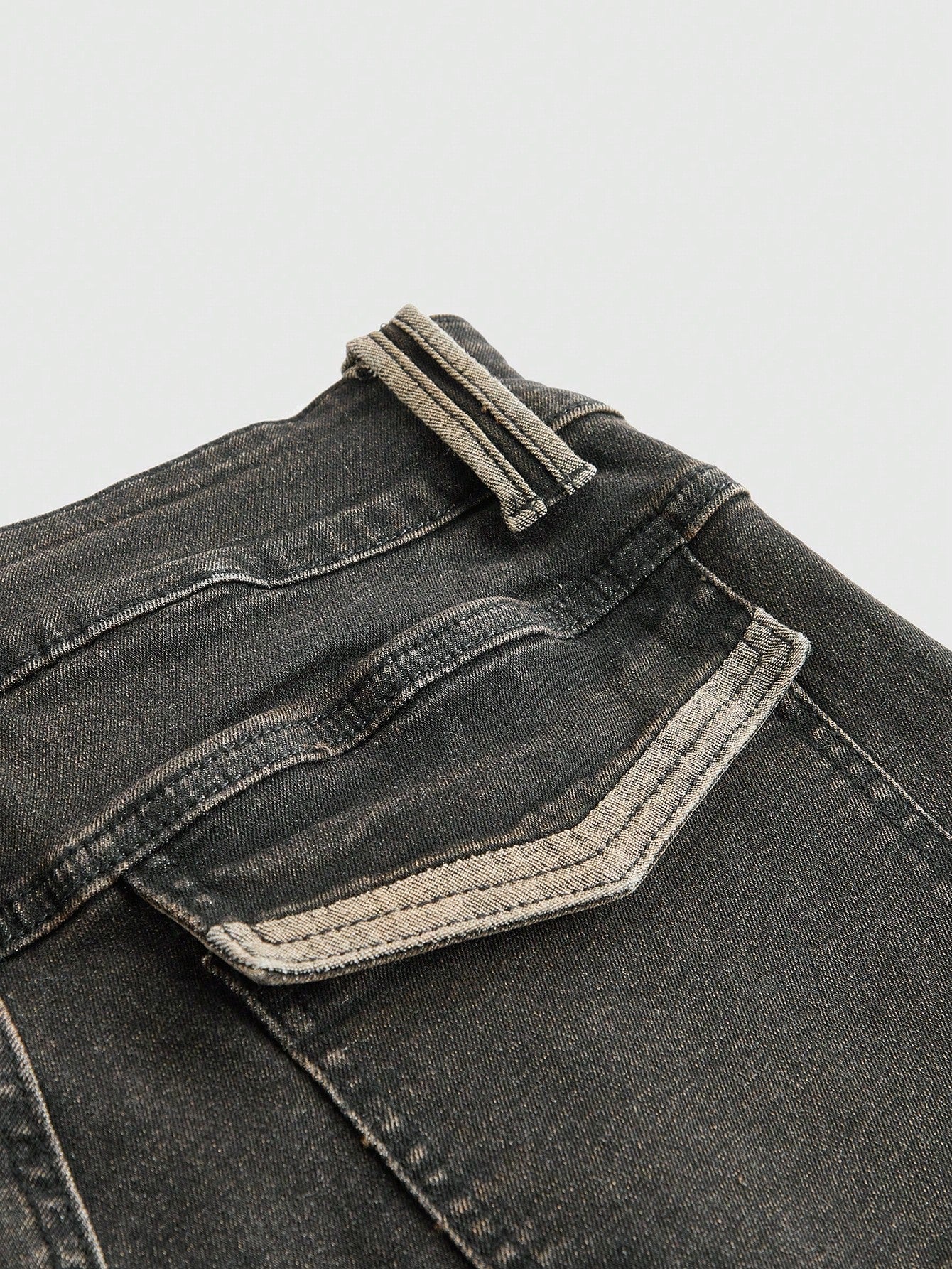 LOW-WAIST FLARE CARGO JEANS – Y2K JAPANESE STREETWEAR BOOTCUT DENIM