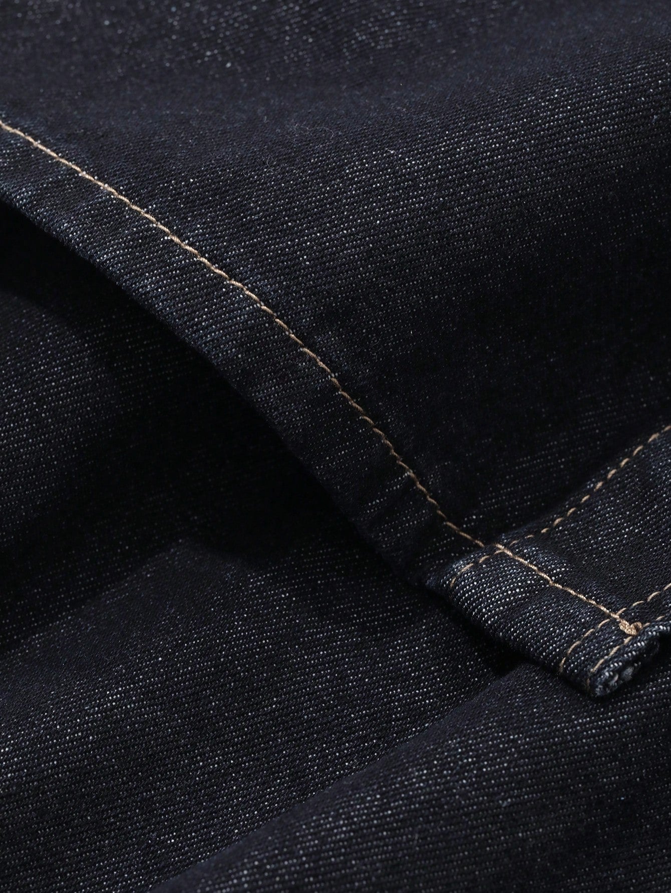 DARK WASH DENIM FLARE PANTS WITH SKIRT PANEL – JAPANESE STREETWEAR LAYERED STYLE