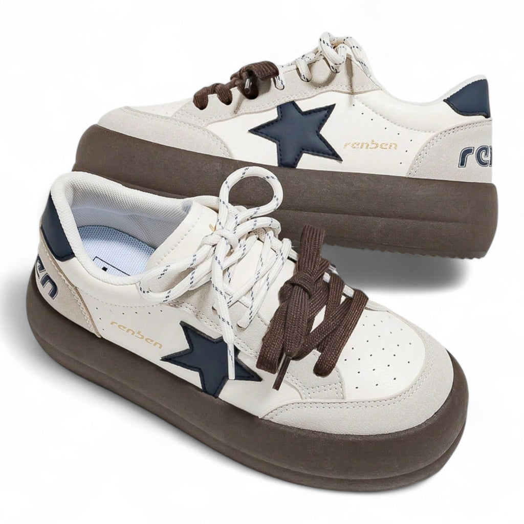 WOMEN’S PLATFORM STAR SNEAKERS – JAPANESE STREETWEAR STYLE
