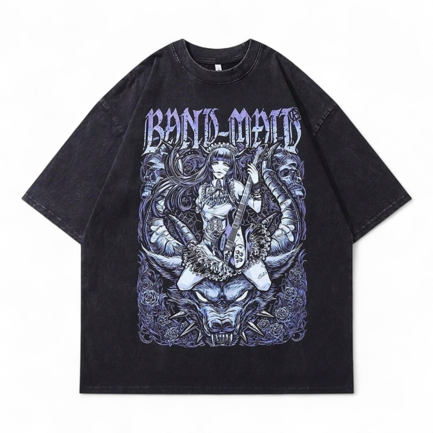 BAND-MAID GOTHIC ANIME TEE – JAPANESE STREETWEAR ROCK T-SHIRT