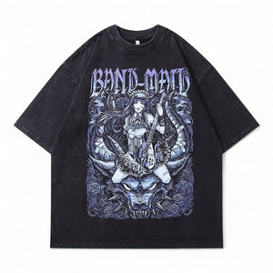 BAND-MAID GOTHIC ANIME TEE – JAPANESE STREETWEAR ROCK T-SHIRT