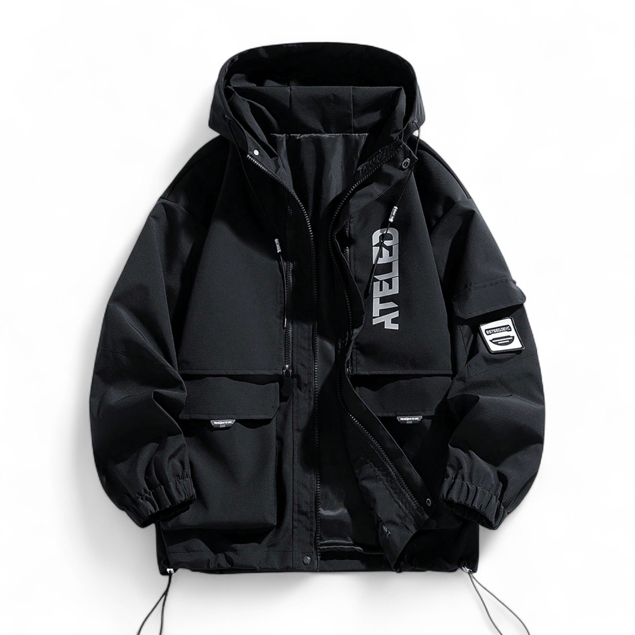 ジャケット・アウター japanese label white fur black jacket ジャケット・アウター japanese label white fur black jacket